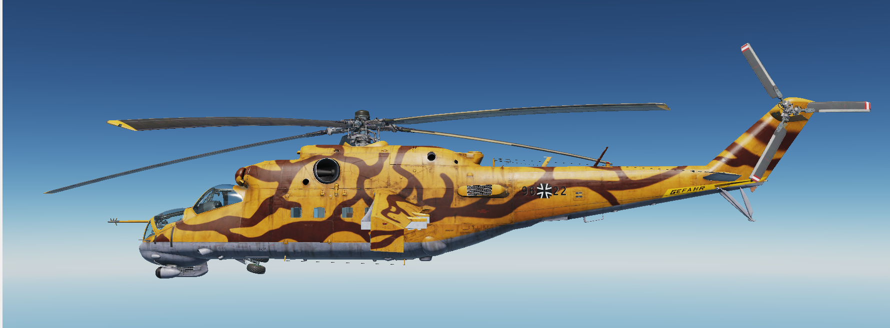 EX GDR Hind - Desert Hind based on Erprobungsgeschwader Livery