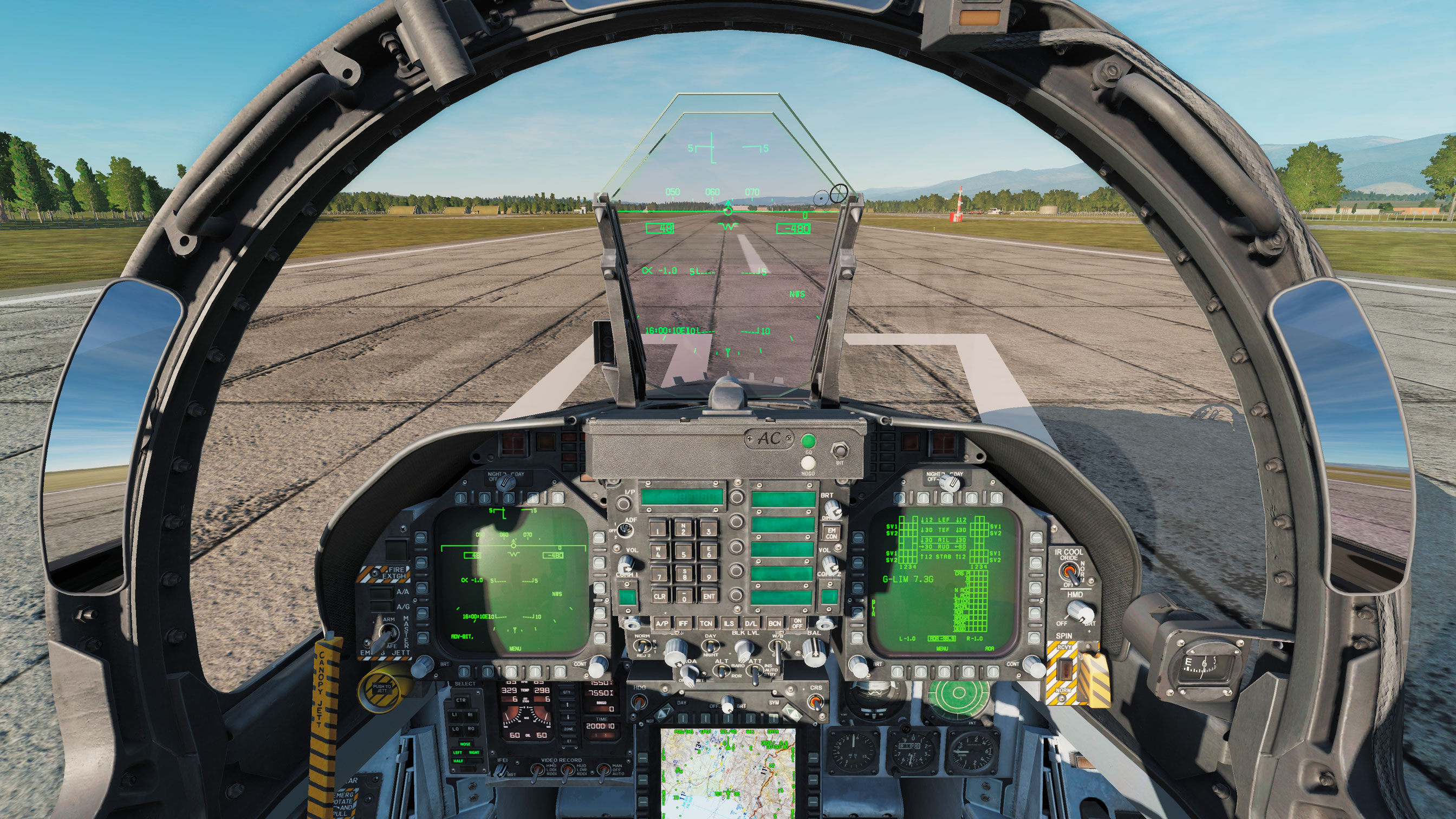 Dcs world отзывы. F18 DCS Cockpit. Кабина f-22. F-22 кабина пилота. Приборная панель самолета f16.