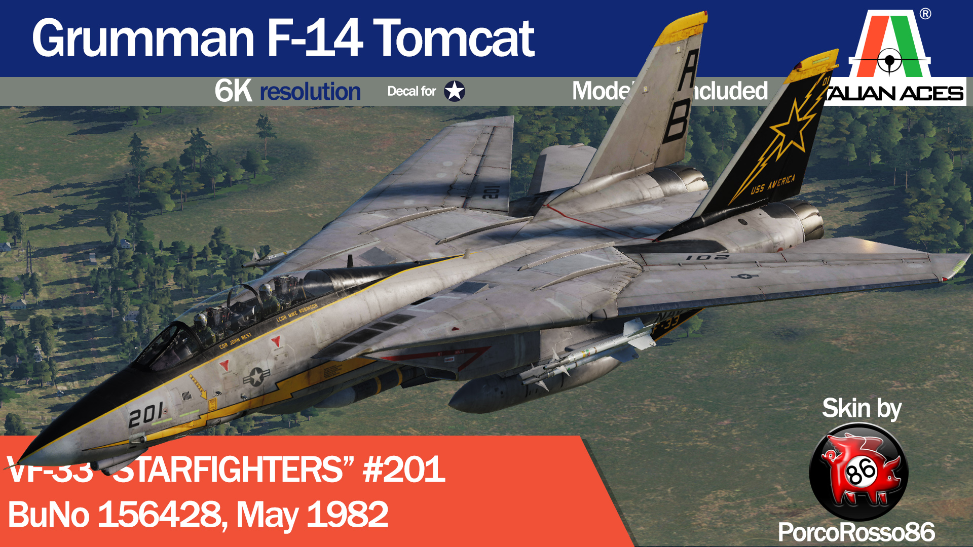 用 户 文 件. F-14 VF-33 "Starfighters" #201 by PorcoRosso86. 主 页. 